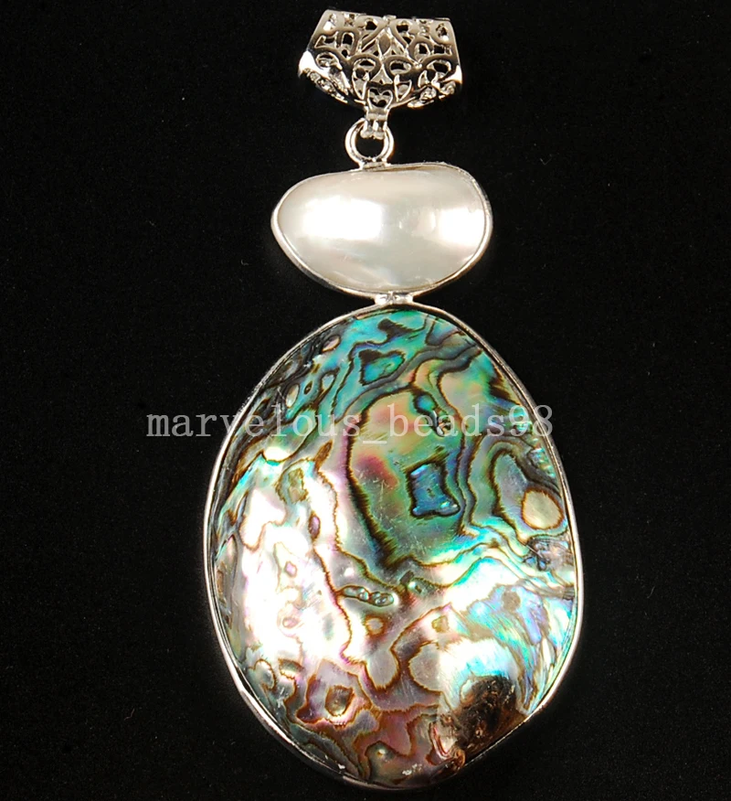 Бесплатная доставка 38x80 мм модные ювелирные изделия Новая Зеландия Ablone Shell Art