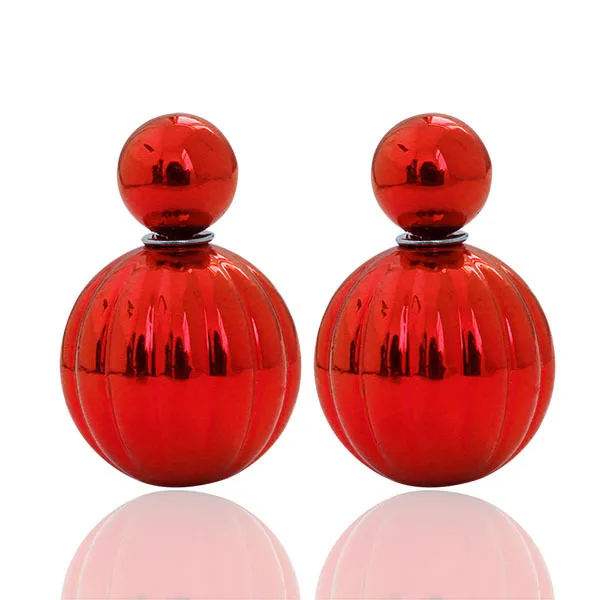 2015 Новый дизайн УФ серьги в форме конфет с арбузом двойные жемчужные для женщин