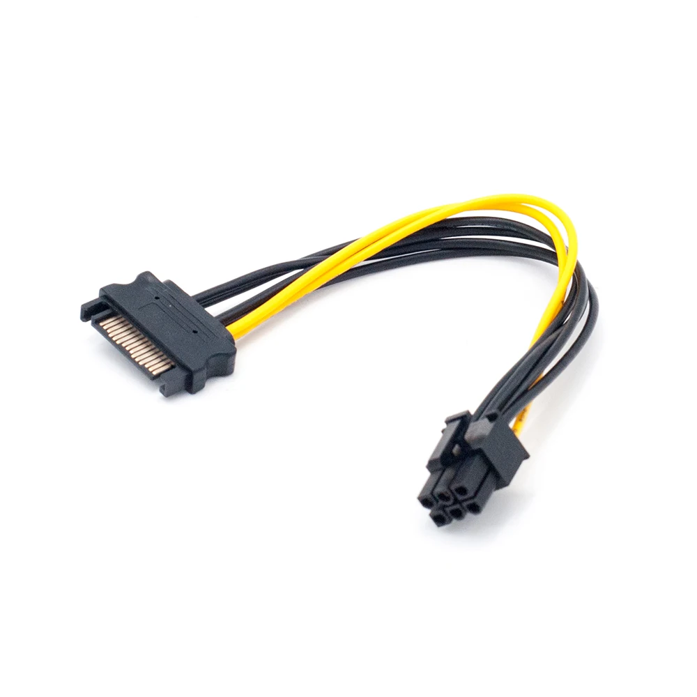 RGEEK 20 см SATA 15pin 6 Pin PCI E PCIE Express Графический конвертер адаптер Кабели|adapter cable|6 pin pci-esata