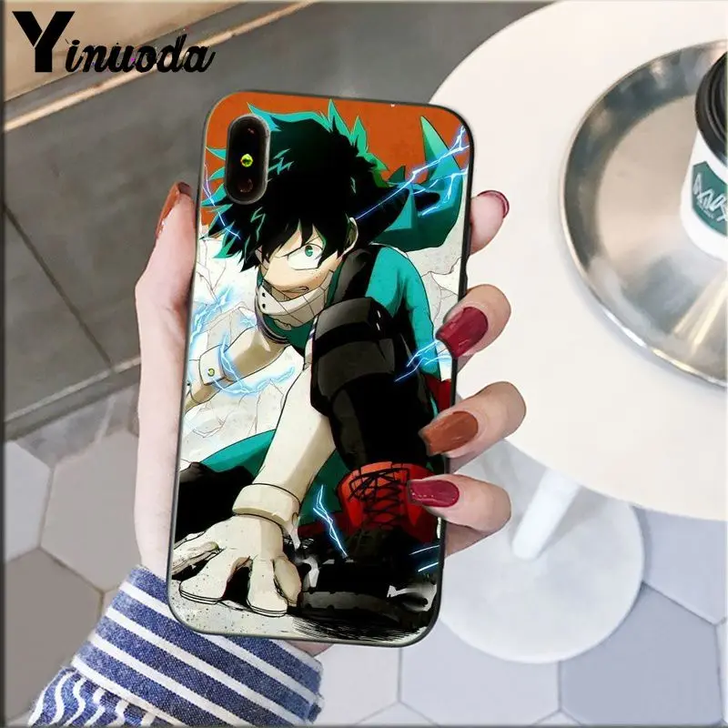 Yinuoda My Hero Boku no Hero Academy deku и bakugou чехол для телефона чехол для iPhone 8 7 6 6S Plus 5 5S SE XR X XS MAX Coque Shell - Цвет: A14