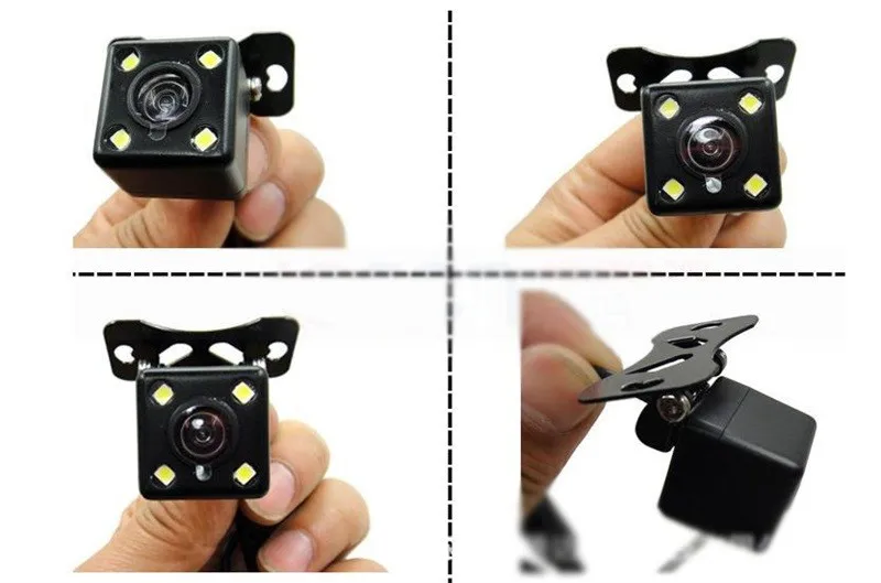 4 светодио дный задние фонари Камера Ночное видение HD НПК заднего вида Камара