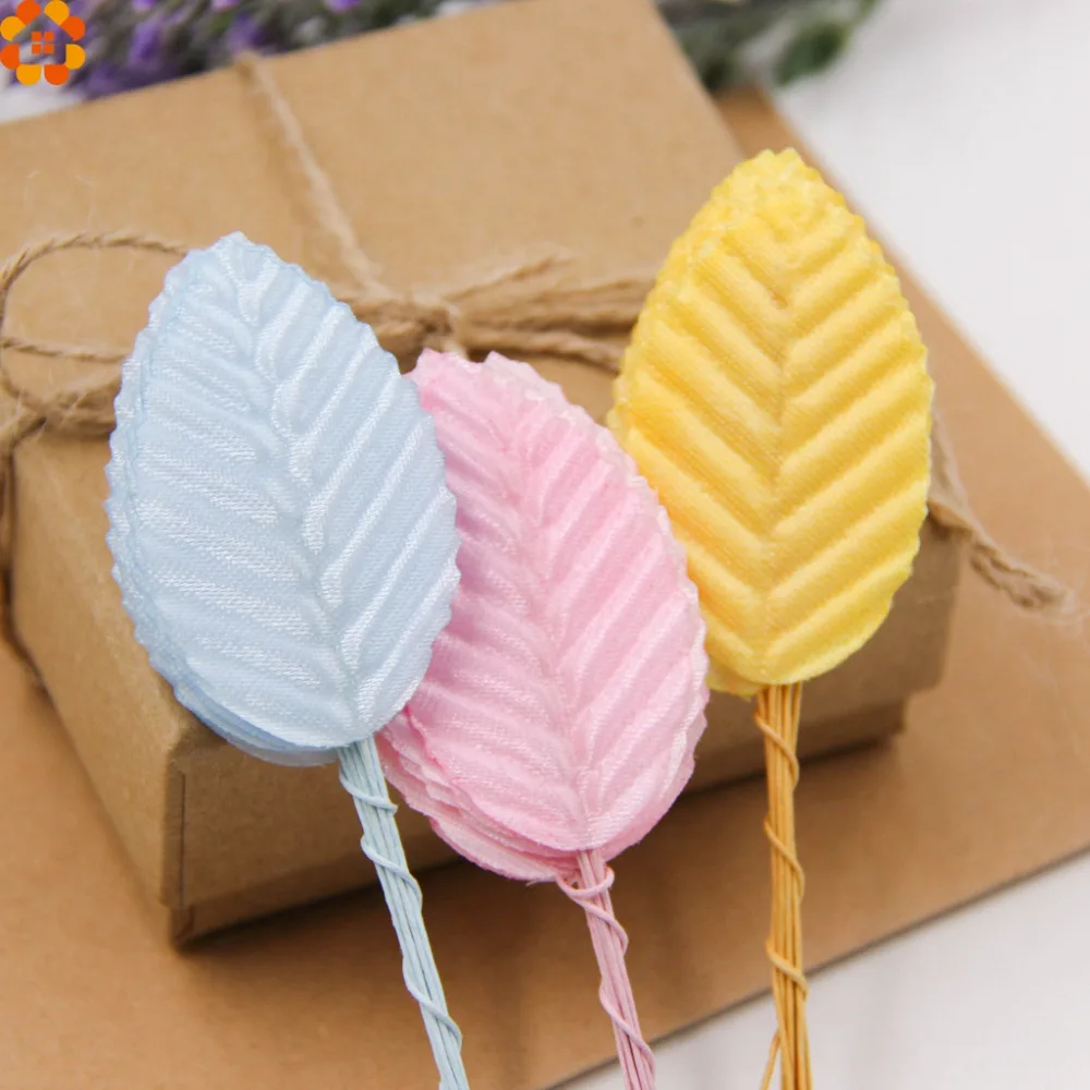 Новинка 20 шт. искусственные цветочные листья для скрапбукинга высокие Шелковый