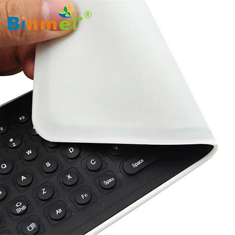Binmer 2017 Free shiping Portable USB Mini Flexible Silicone PC Keyboard Foldable for Laptop Notebook Black Sep 22 | Компьютеры и офис