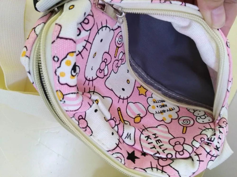 Новая Холщовая Сумка Hello kitty, сумки-мессенджеры на плечо для покупок, сумочки, yey-C8871