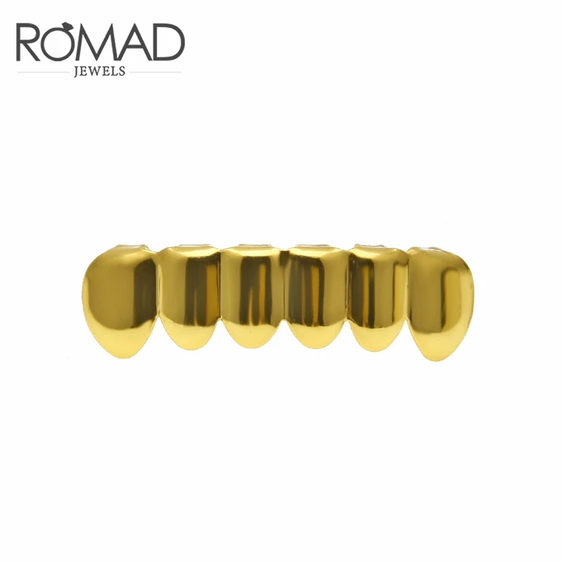 5 BOAKO Hip Hop Teeth Grillz Set Silver Gold Tooth Top Bottom Caps Punk False Dental Grills For Women Body Jewelry Cosplay Party - Окраска металла: 5