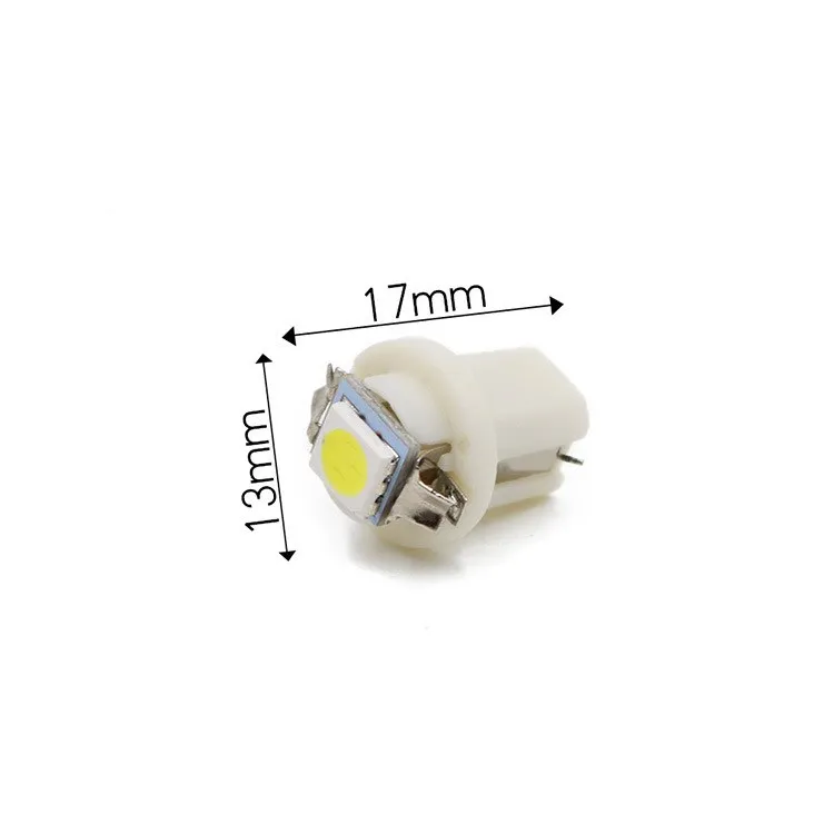10 шт. водить автомобиль T5 B8.5D 5050 1SMD Авто клиновидный для салона лампы Панель