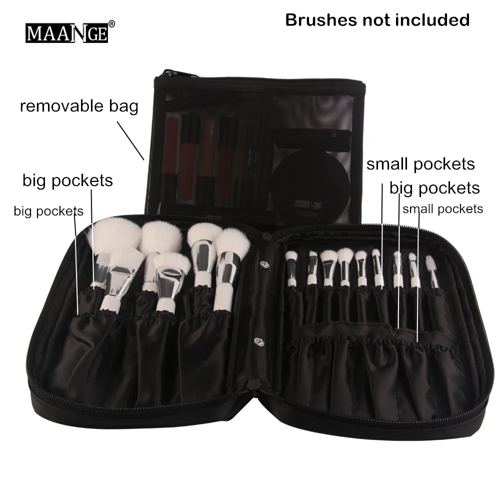 Профессиональный Косметические кисти для макияжа мешок Портативный художника