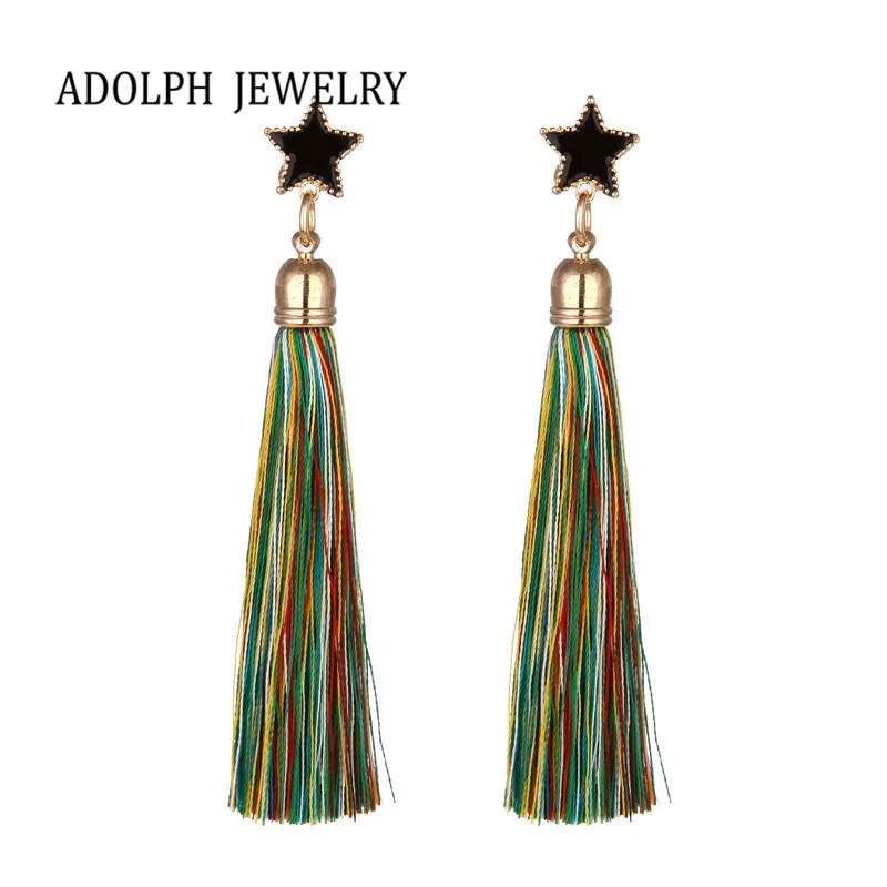 Женские Элегантные серьги-гвоздики ручной работы в богемном стиле с