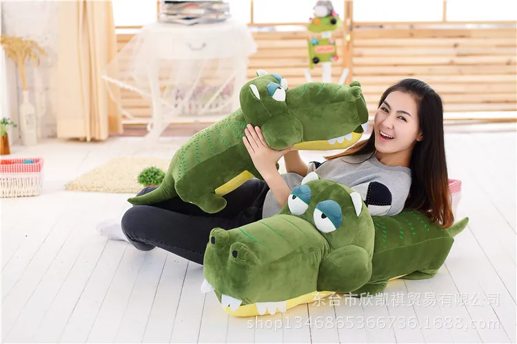 

Valentine's Day present new arrival cartoon geen crocodile plush toy soft pillow birthday gift t0557
