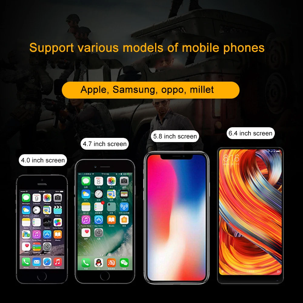 Мобильный кулер для телефона для iPhone Xs Max Xr samsung S10 S9 huawei P30 P20 Профессиональный джойстик для игры Поддержка мобильного питания 2500 мАч контроллер