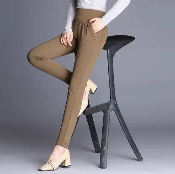 Штаны шаровары для женщин осень 2018 высокое качество брюки работы в офисе большие