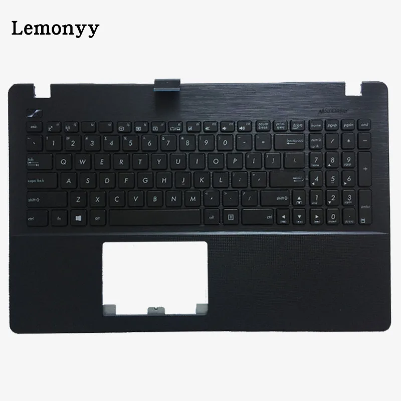 Black English Клавиатура и чехол для ноутбука Asus X550 X550C X550VC X550V нижний чехол/клавиатура с Упор для рук - Цвет: Black English