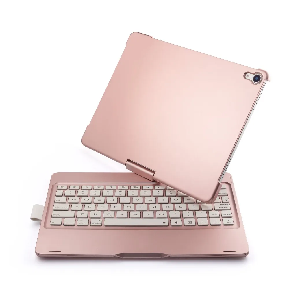 Для iPad Pro 11 ''вращающаяся цветная подсветка Беспроводная Bluetooth клавиатура чехол для iPad Pro 11 дюймов ABS+ PC Fundas