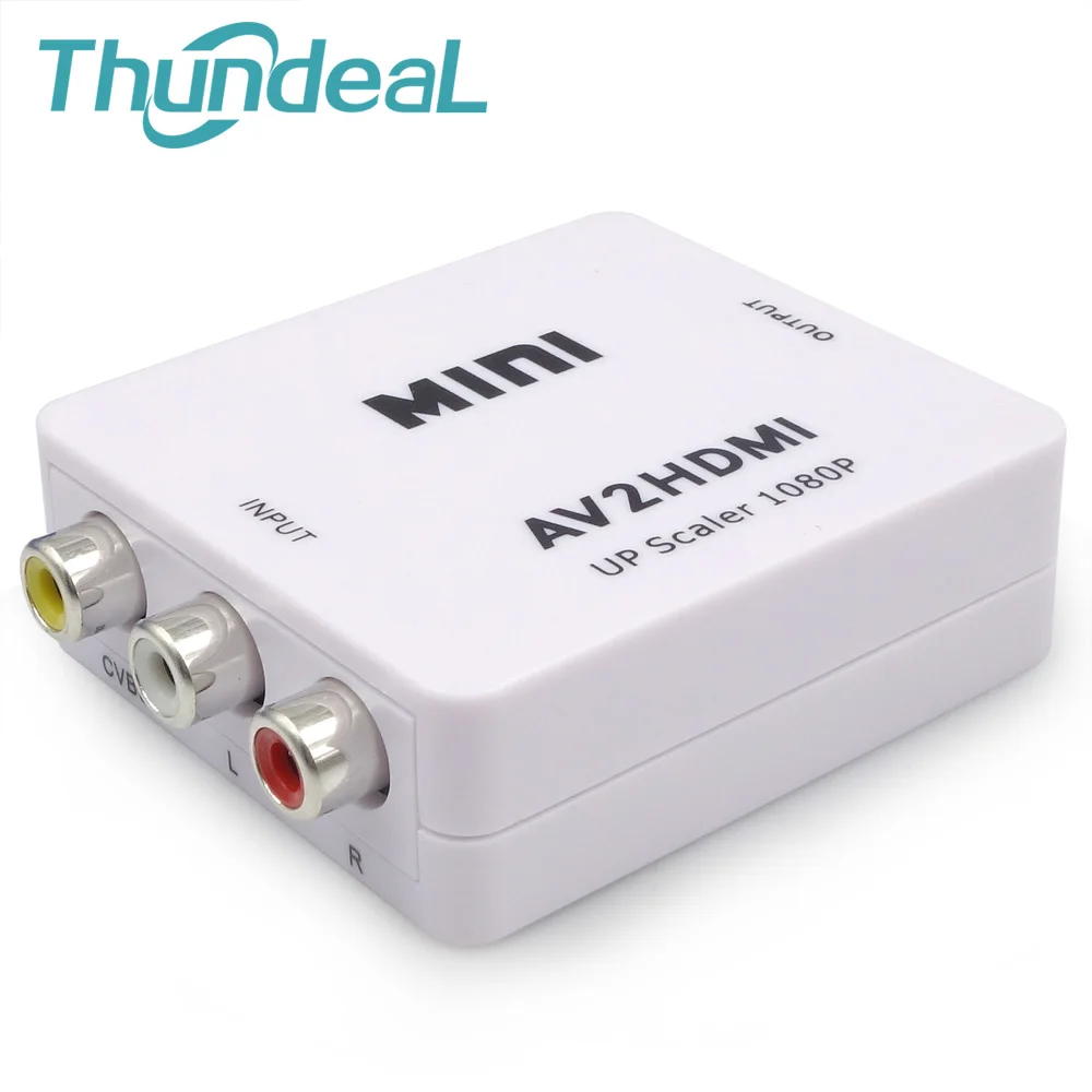 HD Video Converter AV в HDMI Box для RCA cvsb L/R видео 720 P 1080 HDMI2AV AV2HDMI NTSC PAL Выход К адаптер |
