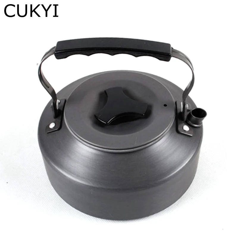 CUKYI 1.1L Открытый чайник Кемпинг чайник Портативный чайник Кемпинг кофе горшок Кемпинг оборудование