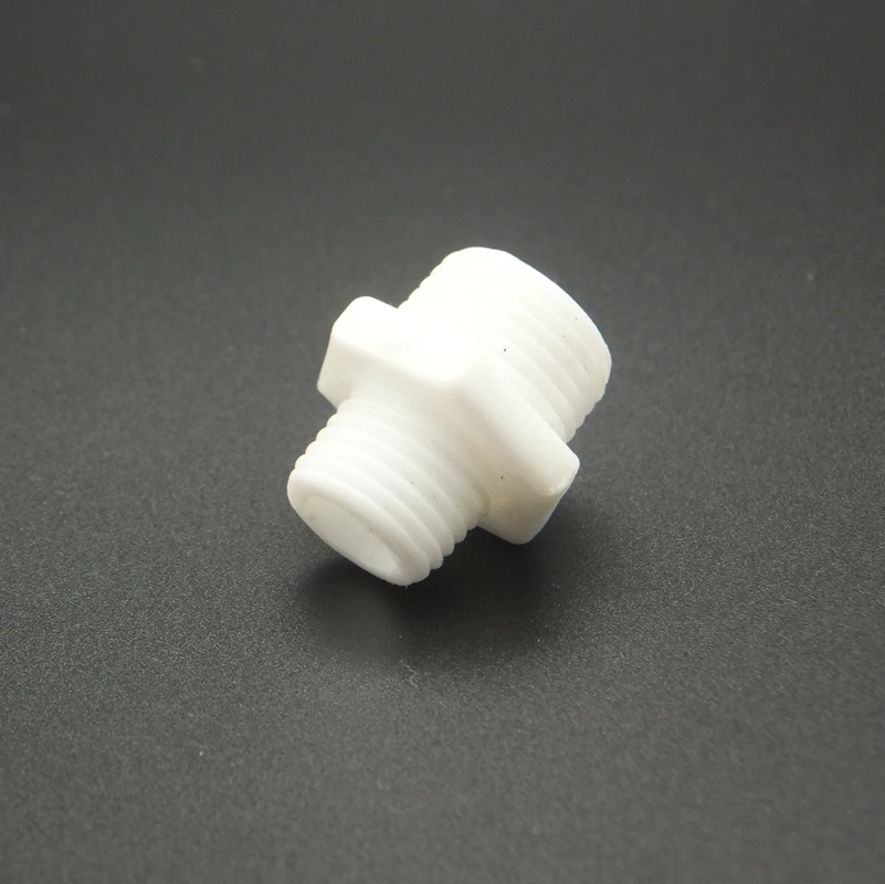 5PCS 1/8&quot BSP Male Thread Hex Nipple Union Plastic Pipe Fitting Aquarium Garden Micro Irrigation Water Connector | Обустройство