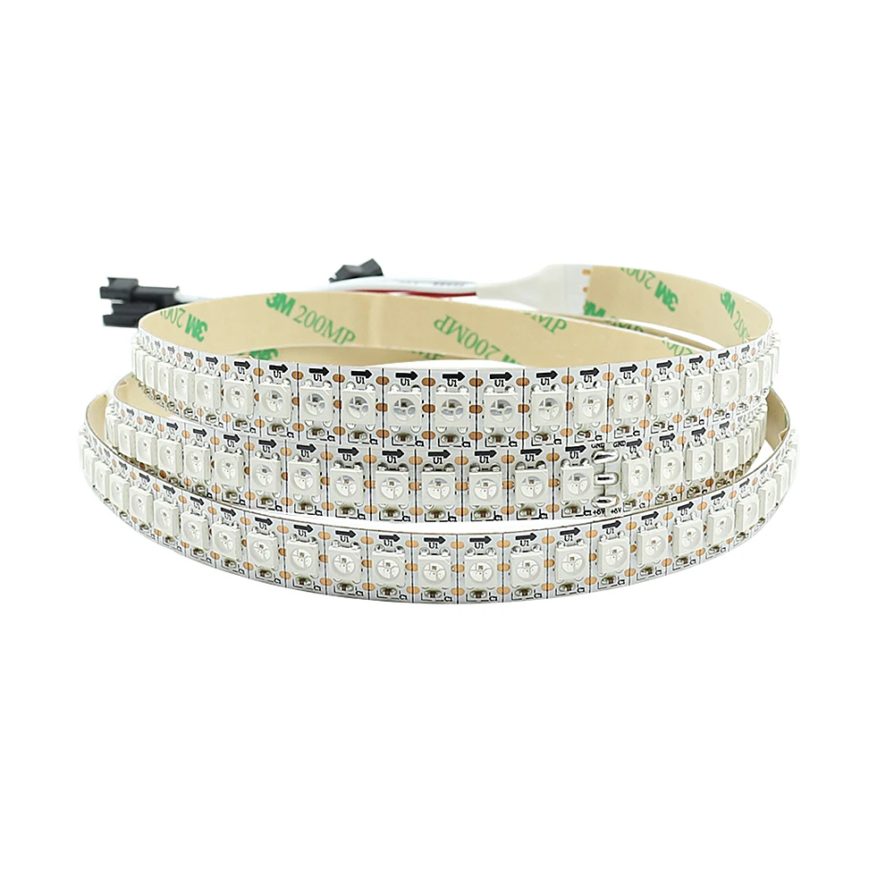 W2812B DC 5V RGB светодиодная Пиксельная полоса светильник щения 2812 IC 144LED s Dream Color