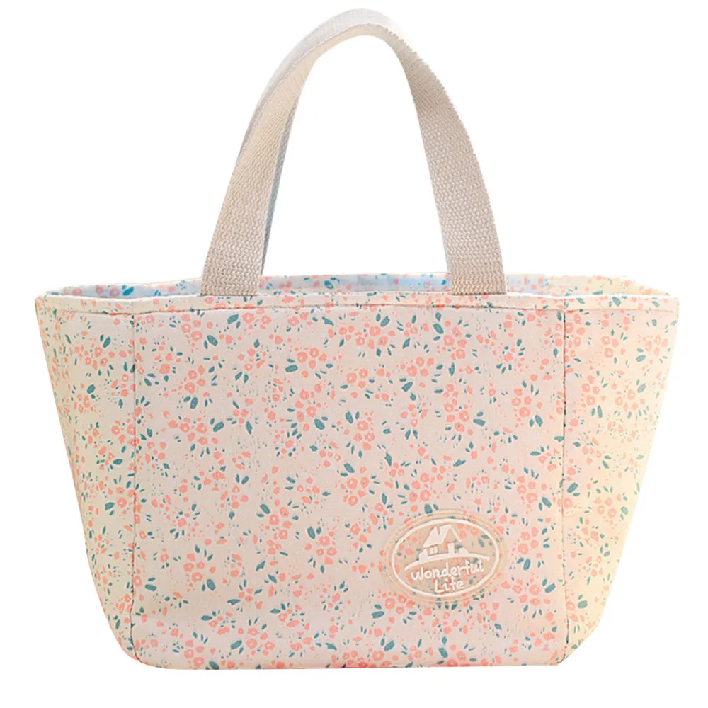 Многофункциональная Холщовая Сумка-переноска для ланча изоляцией Термальность