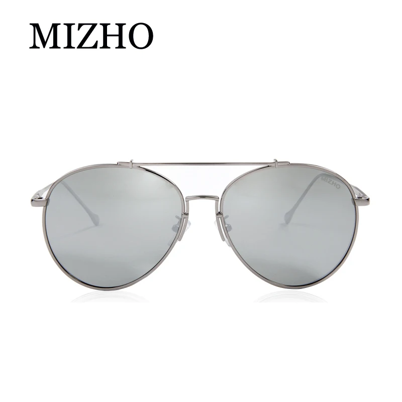 MIZHO реальные визуальные поляризационные женские солнцезащитные очки авиаторы с