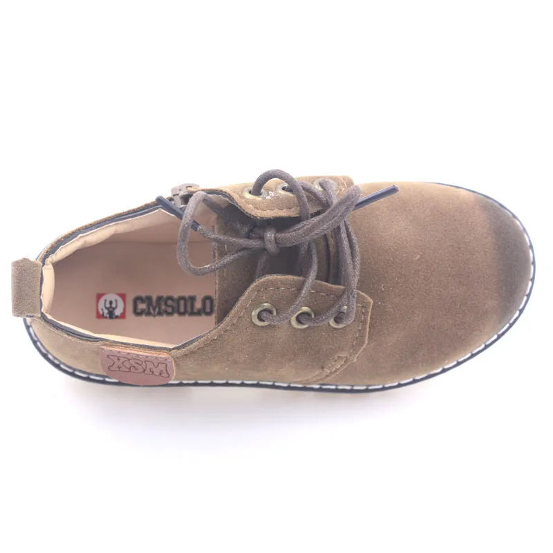 CMSOLO повседневная обувь Martin коричневая качественная для девочек и мальчиков