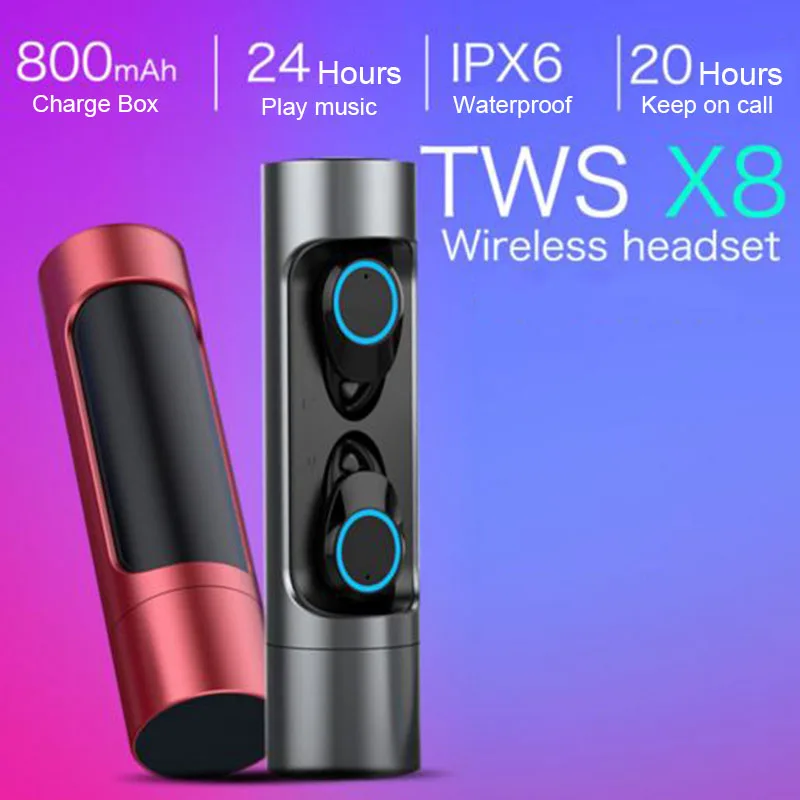 Наушники TWS 5,0 с сенсорным управлением, Bluetooth 5,0, EDR Mini Twins, стерео микрофон, настоящие беспроводные наушники для всех смартфонов, наушники