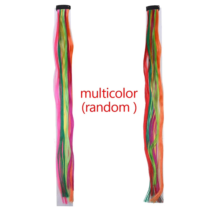 Multi 2 (1PC) Haimeikang, Модный женский парик, синтетический парик, шпилька, резинки для волос, цветной блонд, заколка для волос, головной убор для девушек, аксессуары для волос - Цвет: Multi 2 (1PC)