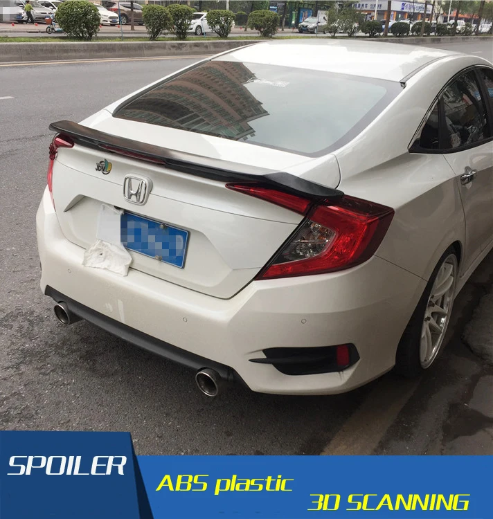 Для Honda Civic спойлер заднего материала заднее крыло праймер цвет задний спойлер для Honda Civic спойлер Таиланд RS