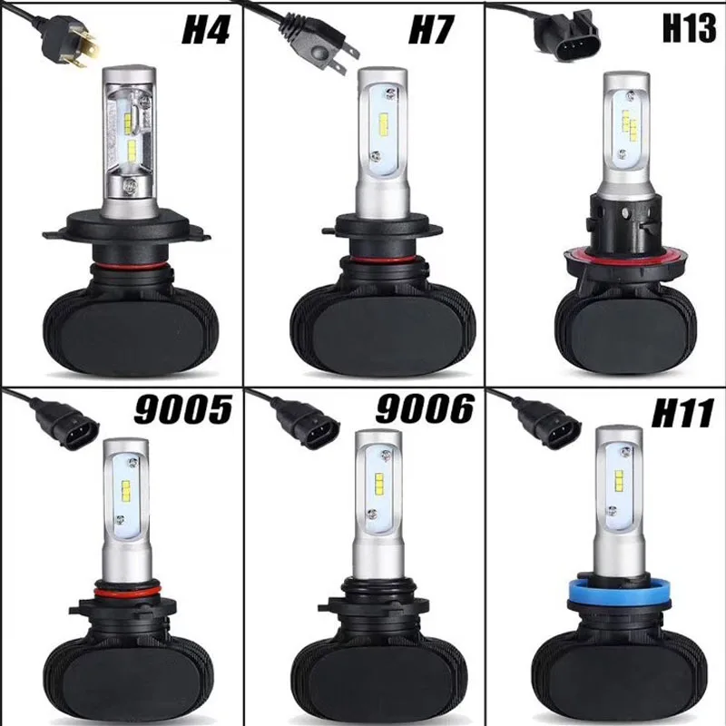 Muxall супер яркий авто светодиодный H4 H7 H11 H13 9005 9006 Автомобильные фары