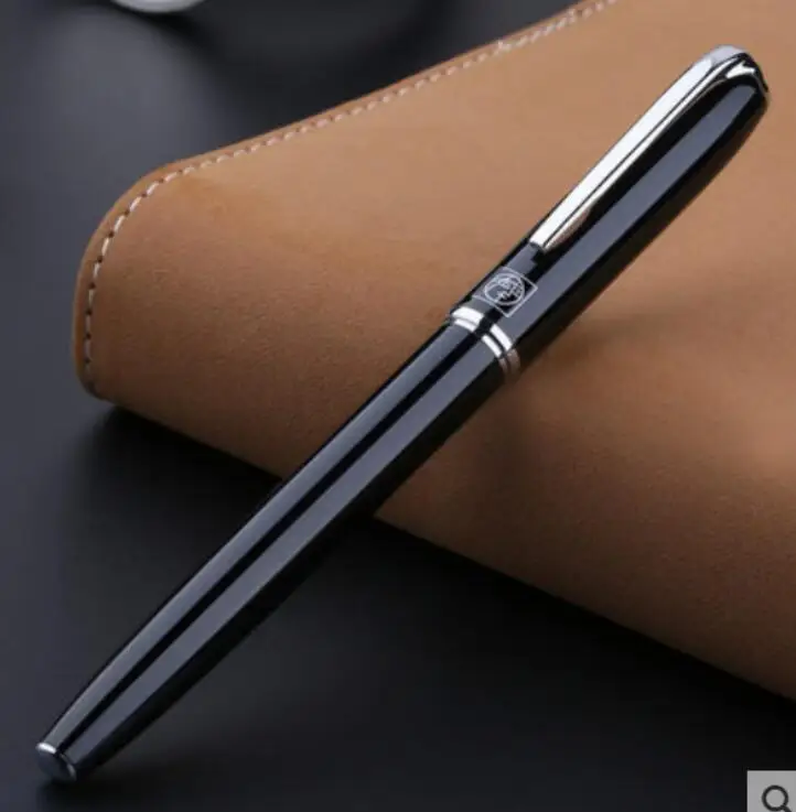 

Pimio 916 Fountain Pen Silver Clip Black Blue Orange Rose-red for Choose Ink Pens 0.38mm Writing Stationery