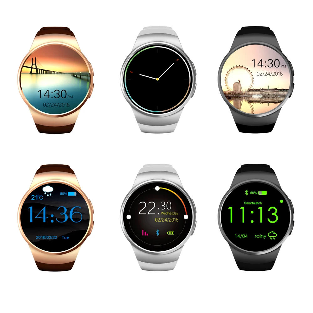 Умные часы KW18 с SIM-картой умные монитор сердечного ритма фитнес-трекер для iPhone