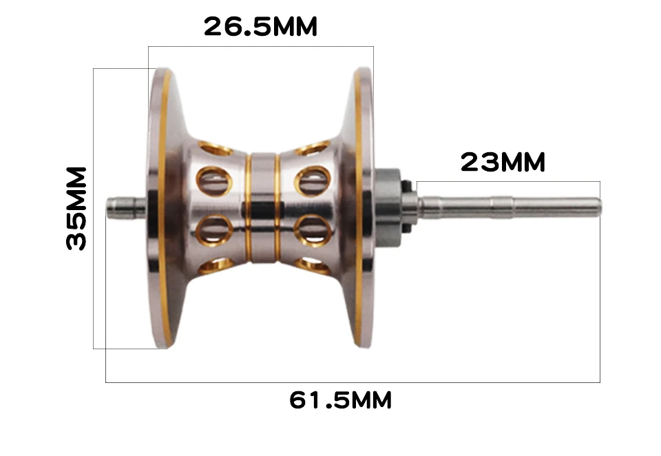 Jjing катушка для ловли на приманку V Форма CNC Обработанная алюминиевая окислительная легкая магнитная катушка для литья приманки Замена