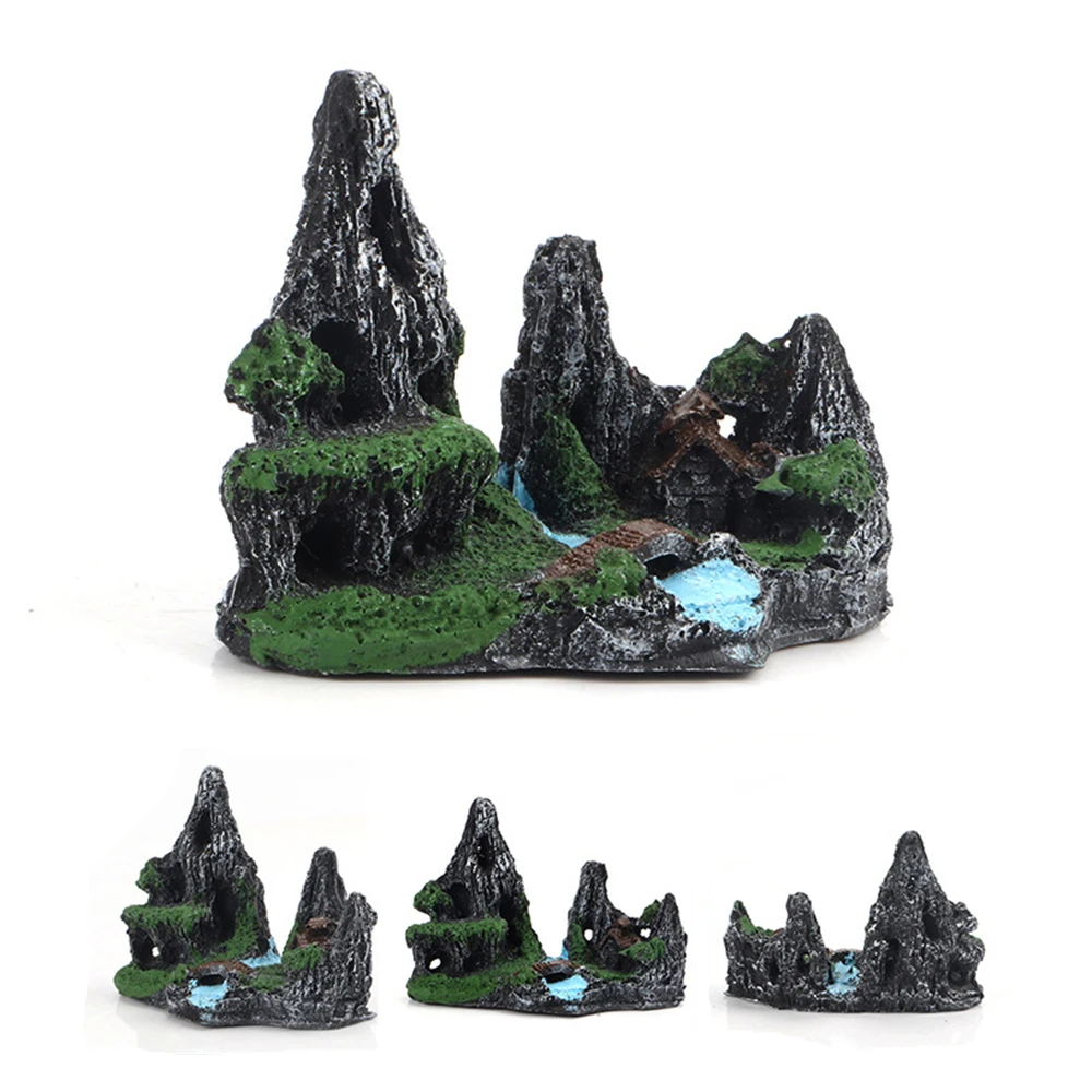 Аквариум Rockery украшение для аквариума аквариум с видом на горы Рок Смола Рокери