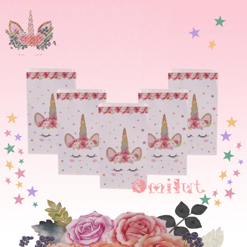 Omilut 12 шт. Единорог плиты вечерние украшения с днем День рождения Baby Shower девушка