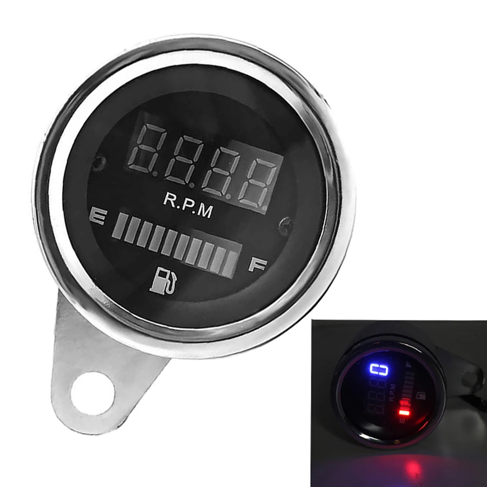 Новая замена 2 в 1 мотоцикл светодиодный цифровой спидометр тахометр датчик