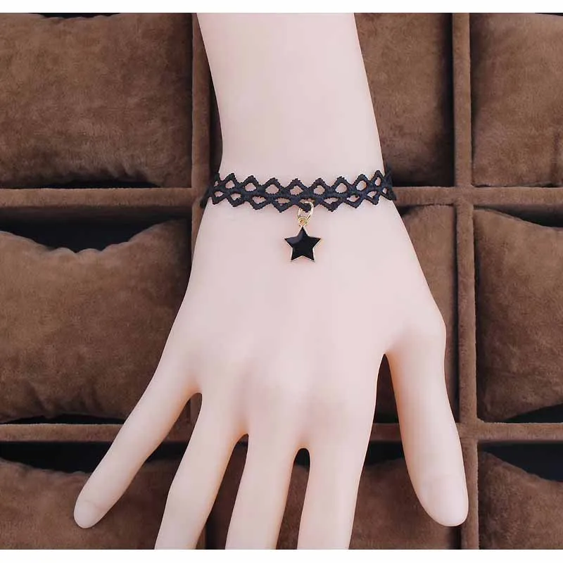 Популярные ретро металлический женский браслет розовый красный женские