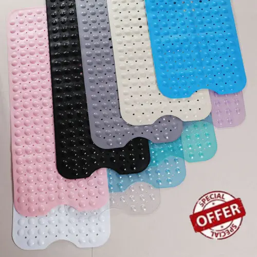 Extra Long Bathtub Mats Tub Non Slip Mildew Resistant Machine Washable mat