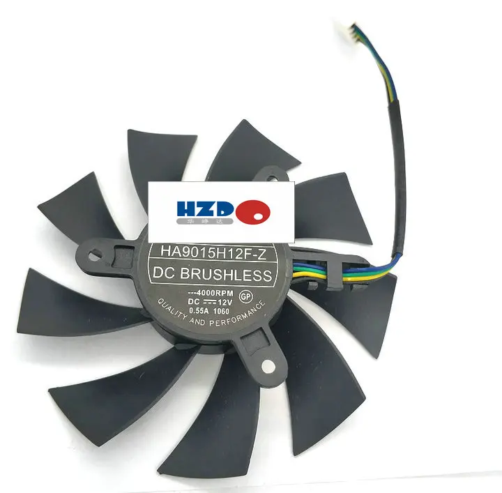 Бесплатная доставка вентилятор охлаждения HZDO для видеокарт MSI GTX 1060 OC GTX950 R7 360 2GD5 |