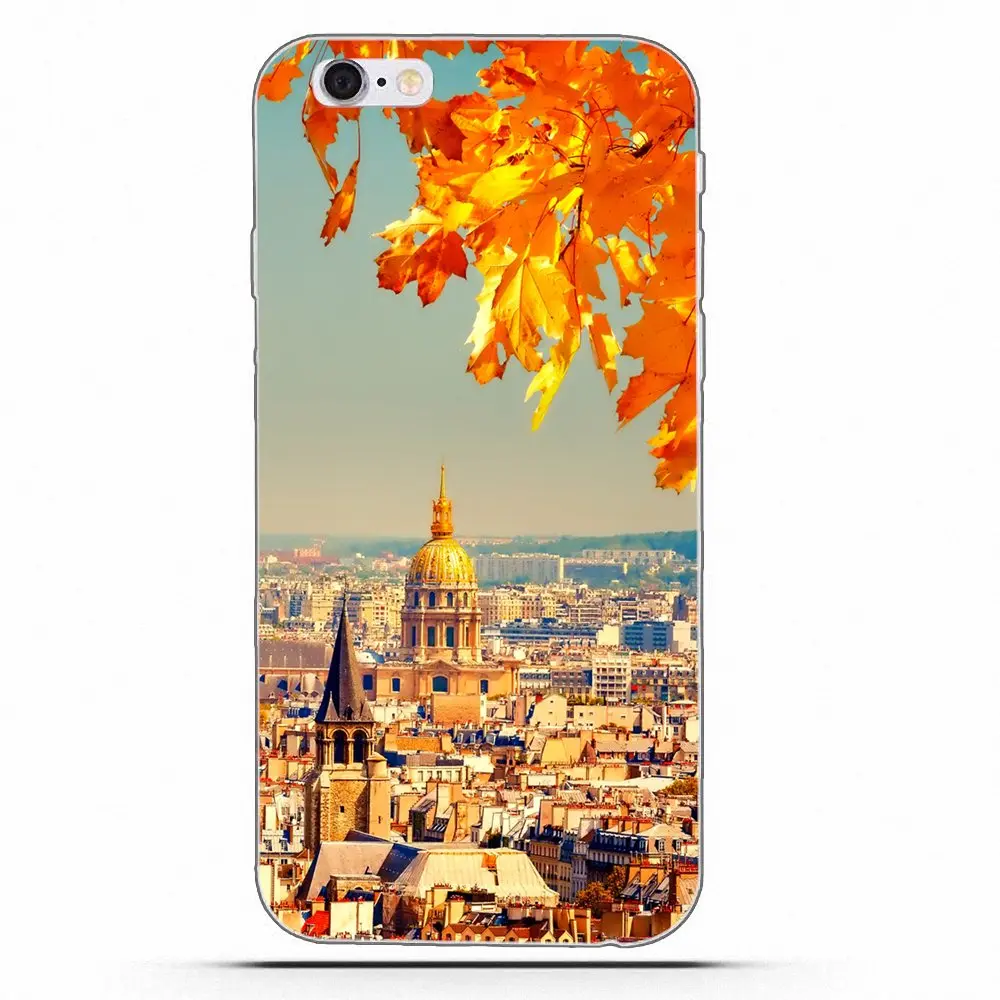 Autumn in Paris Nature For HTC Desire 530 626 628 630 816 820 One A9 M7 M8 M9 M10 E9 Plus U11 Moto G G2 G3 Drawing TPU | Мобильные