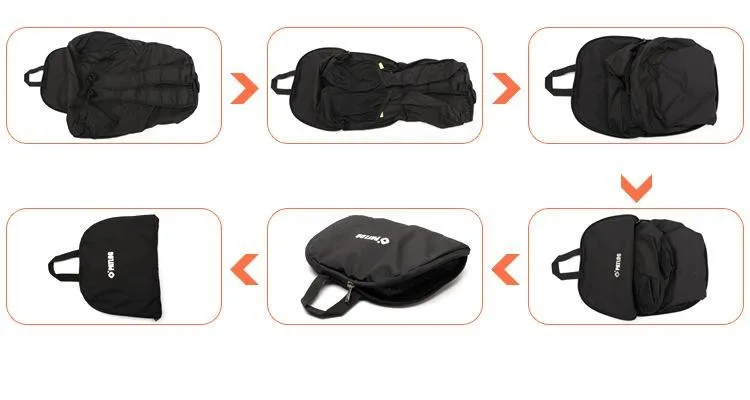 0 сложить рюкзак Отдых сумка складной кожи пакет водонепроницаемый спортивная