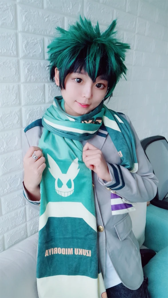 Аниме My Hero Academy Boku no Hiro Akademia Midoriya Izuku шото Тодороки кацуки бакугу реквизит для косплея шарф подарочная коллекция