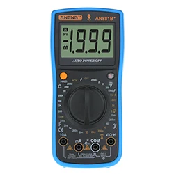 Синий ANENG AN881B+ мультиметр цифровой тестер multimeter мультиметр с подсветкой транзистор тестер цифровой мини мультиметр мультитерка esr meter digital multimeter мультиметор capacitor tester мультиметр с температурой - Цвет: Синий