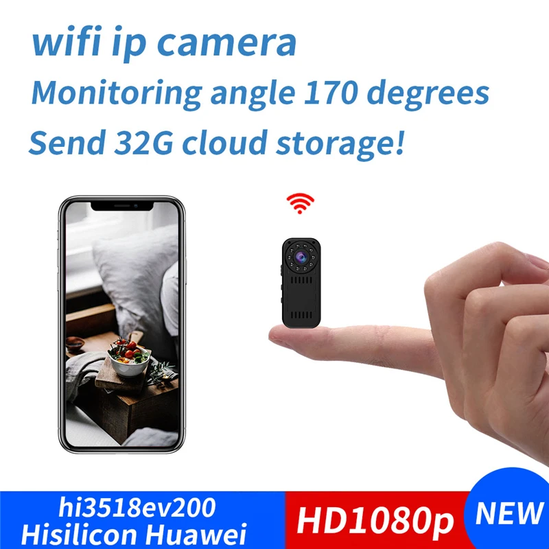 Мини видеокамера Micro IP wifi мини камера Full HD 1080 P видео рекордер цифровая ночного
