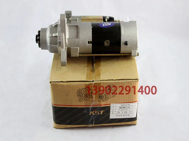 The motor Sumitomo SH350 excavator start starter / MITSUBISHI 6D24 engine | Строительные инструменты