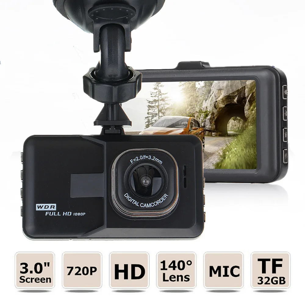 Novatek 2 7 дюйма 1080P Автомобильный видеорегистратор видеокамера WDR парковочный