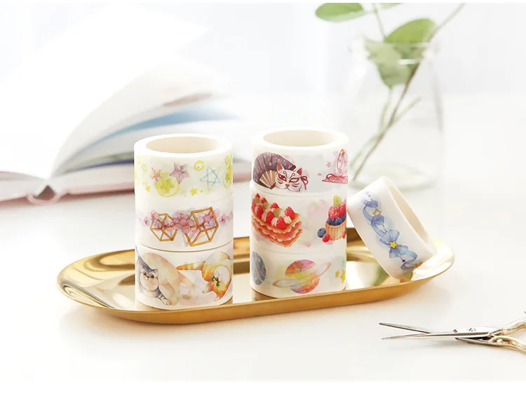 Сладкий сон красочная лента washi клейкая лента DIY Скрапбукинг Стикеры этикетки клейкая лента
