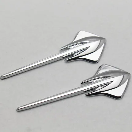 2PCS/LOT Metal Stingray Car Fender Rear Emblem Decal Sticker For Chevrolet Chevy Corvette C7 | Автомобили и мотоциклы