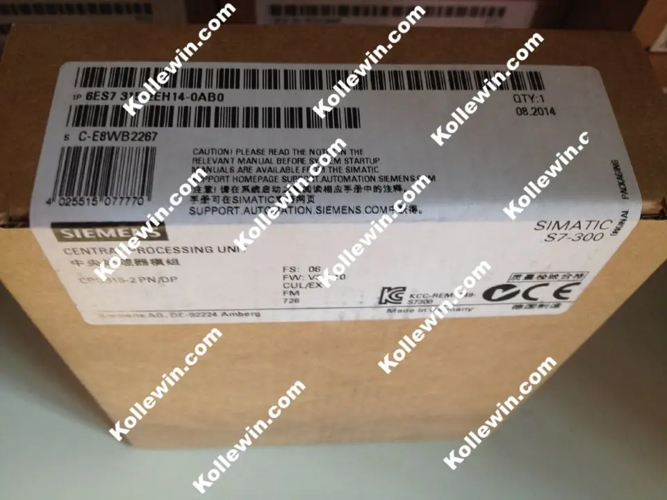 Новый ЦП 6ES7315-2EH14-0AB0 SIMATIC S7-300 6ES7 315-2EH14-0AB0 2-портовый переключатель 6ES73152EH140AB0 315-2 PN/DP