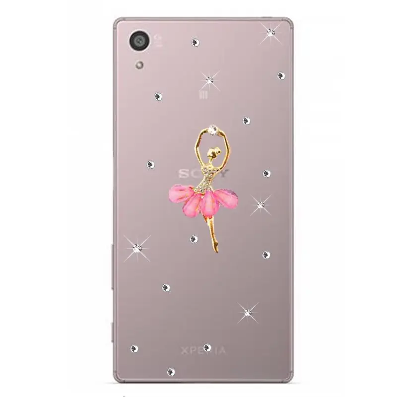 Роскошный блестящий чехол со стразами для Sony Xperia Z5 Premium Z3 Compact Z1 Gliter телефона Z4 Plus