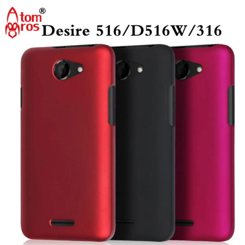 Atombros тонкий резиновый матовый Пластик жесткий задняя крышка для HTC Desire 516 316 Dual SIM