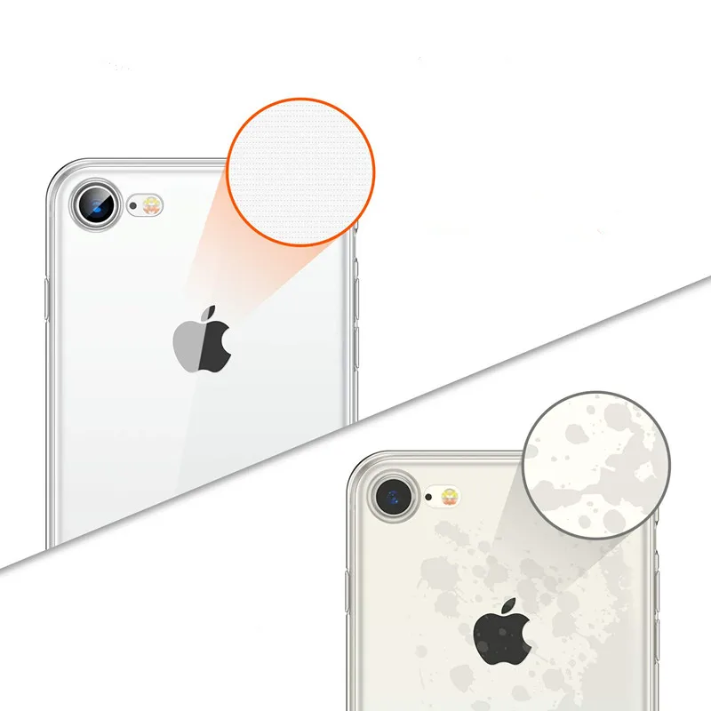 Кристально чистый чехол для iPhone 8 Мягкий ТПУ Прозрачный Ультра тонкий